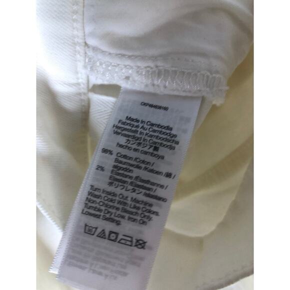 Madewell The '90s Straight Crop Jeans Raw Hem Cropped Denim Tile White NWT 33 - Picture 11 of 13